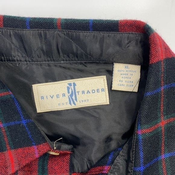 River Trader Plaid Flannel Button Up Shirt Size XL NWT - Picture 4 of 6